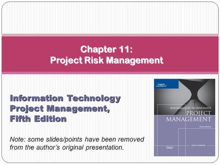 Chapter 11: Project Risk Management