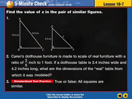 Transparency 7 Click the mouse button or press the Space Bar to display the answers.