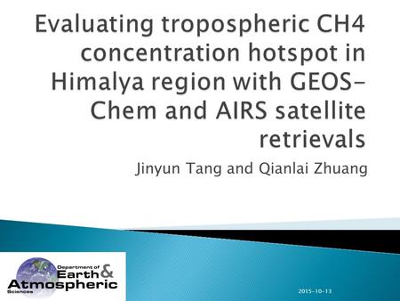 Jinyun Tang and Qianlai Zhuang 2015-10-13. Difference between September and May 2004, Xiong et al. (2008) 2015-10-13.