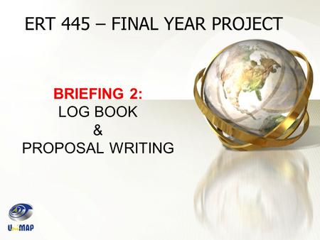 BRIEFING 2: LOG BOOK & PROPOSAL WRITING