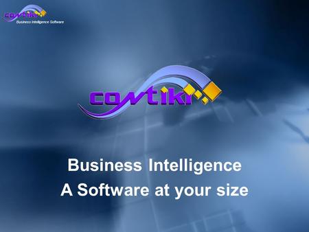 Business Intelligence Software Business Intelligence A Software at your size.