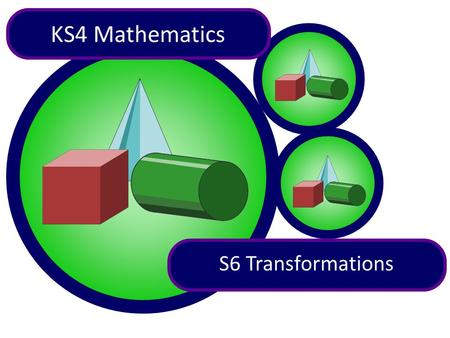 1 of 66 KS4 Mathematics S6 Transformations. 2 of 66 A A A A A A Contents S6.1 Symmetry S6 Transformations S6.2 Reflection S6.3 Rotation S6.4 Translation.