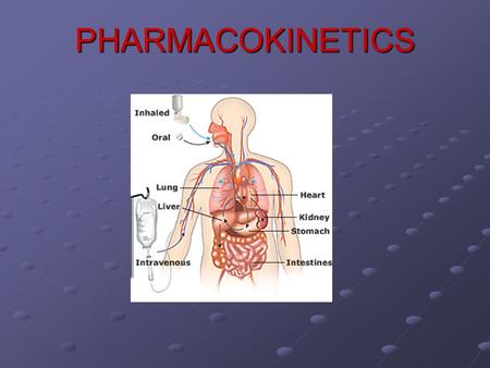 PHARMACOKINETICS.