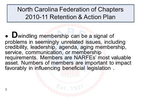 ● D windling membership can be a signal of problems in seemingly unrelated issues, including credibility, leadership, agenda, aging membership, service,