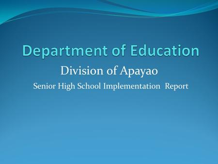 Department of Education