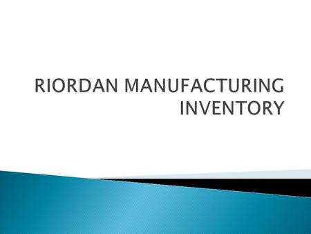  Various inventory costs  How decisions depend on inventory costs  Inventory practices  Inventory carrying costs  Management tactics for inventory.