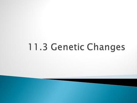  Mutation – any change in DNA sequence  Can be caused by errors inside the cell ◦ Errors in  Replication  Transcription  Cell division (mitosis,