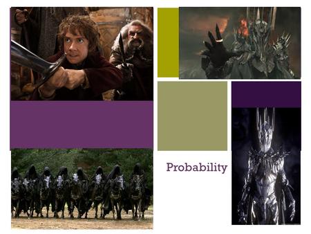 + Probability. + THE BASIC LAW OF PROBABILITY ALL OUTCOMES BEING LIKELY, AN EVENT’S PROBABILITY = THE WAYS OF THE EVENT YOU’RE INTERESTED IN OCCURING/TOTAL.