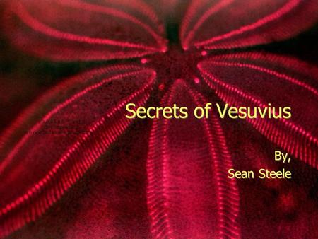 Secrets of Vesuvius By, Sean Steele By, Sean Steele.