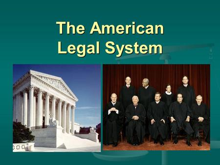 The American Legal System