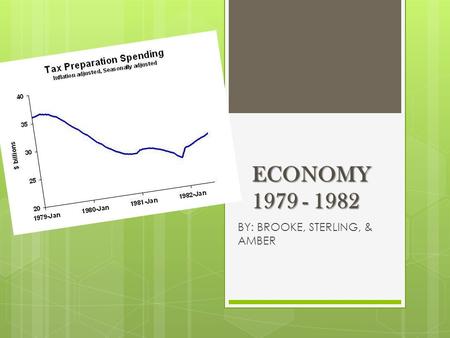 ECONOMY 1979 - 1982 BY: BROOKE, STERLING, & AMBER.