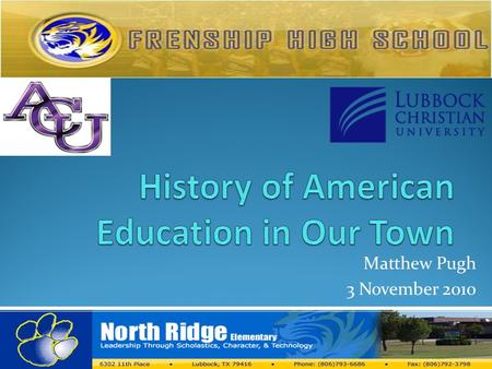 Matthew Pugh 3 November 2010. The American Colonial Period (1600-1776) Education in the Thirteen Colonies during the 17th and 18th centuries varied considerably.