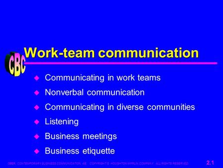 Work-team communication