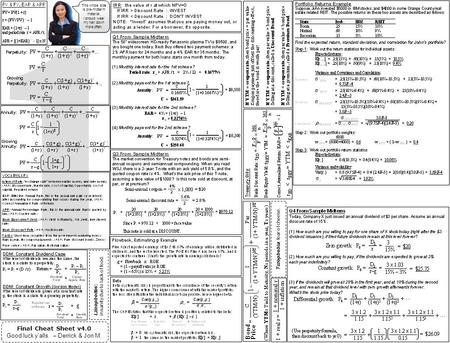 Final Cheat Sheet v4.0 Good luck y’alls. – Derrick & Jon M. This whole side is pre-midterm material. I should wear my hair down more often. This whole.