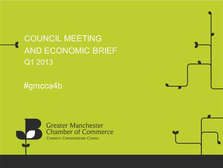 COUNCIL MEETING AND ECONOMIC BRIEF Q1 2013 #gmcca4b.