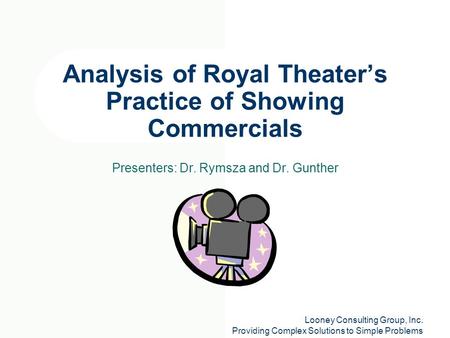 Analysis of Royal Theater’s Practice of Showing Commercials