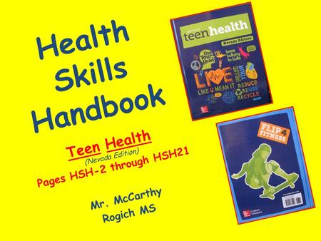 Health Skills Handbook