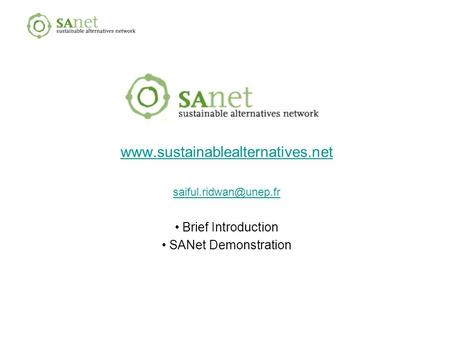 Brief Introduction SANet Demonstration.