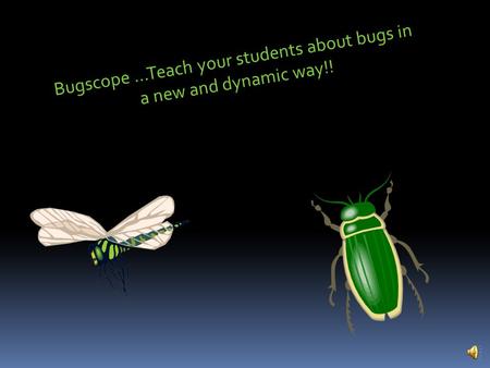 Bugscope …Teach your students about bugs in a new and dynamic way!!