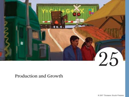 © 2007 Thomson South-Western. In this section, look for the answers to these questions: Why does productivity matter for living standards? What determines.