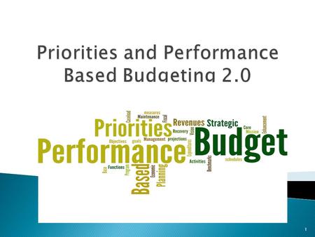 1.  2011-2013 Biennial Budget was first step 2  Lessons learned ◦ Good start ◦ Too detailed ◦ Lacked overarching structure ◦ Need to refine  AB 248.