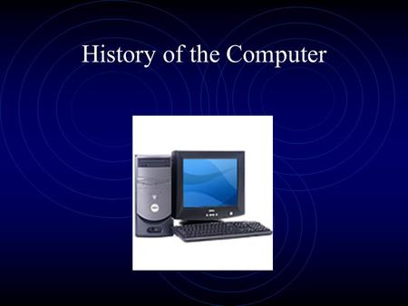 History of the Computer How the Computer Evolved 1642 Blaise Pascal – mechanical adding machineBlaise Pascal Early 1800’s Jacquard – uses punch cards.