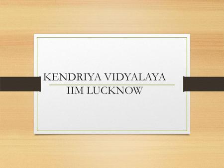 KENDRIYA VIDYALAYA IIM LUCKNOW Straight Lines Consider two lines L 1 and L 2 in a coordinate plane with inclinations a 1 and a 2. If α 1 = α 2 ⇒ l 1.