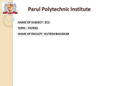 Parul Polytechnic Institute