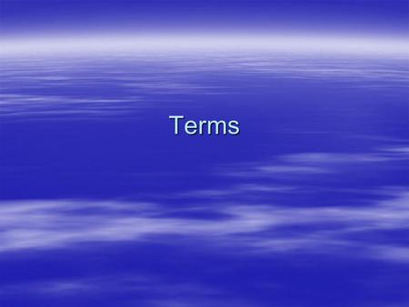 Terms. Polysyndeton  Figure of addition and emphasis which intentionally employs a series of conjunctions (and, or, but, for, nor, so, yet) not normally.