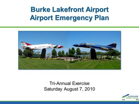 Burke Lakefront Airport Airport Emergency Plan