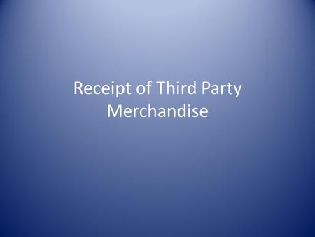 Receipt of Third Party Merchandise. FTC Opinion Letter April 19, 2010 The Rule prohibits funeral providers from “tying” services to purchase of goods.