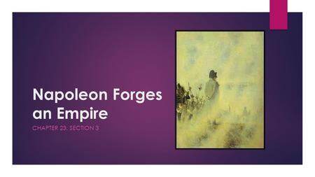 Napoleon Forges an Empire