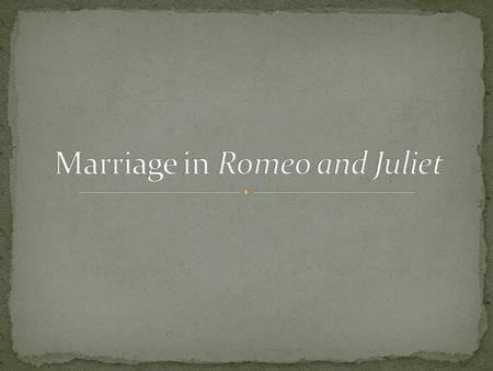 From the 16 th -19 th centuries most marriages were arranged The two people getting married had no say in who they married –it was their parents and relatives.