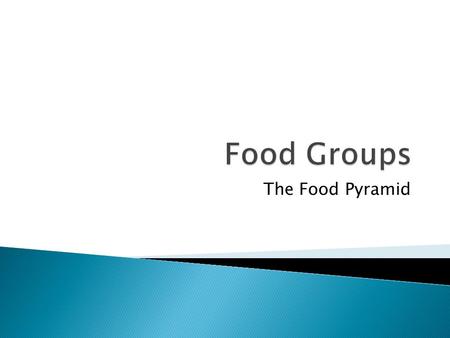 The Food Pyramid.  6 to 11 servings  B for bread  R for rice  C for cereal  P for pasta.