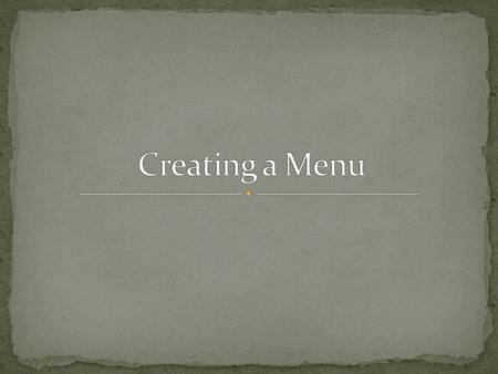 What type of restaurant do you want? What is your price point? What is the layout of your restaurant? What is the theme of your restaurant? What print.