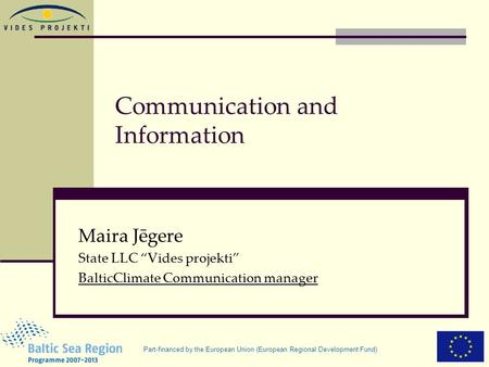 Communication and Information