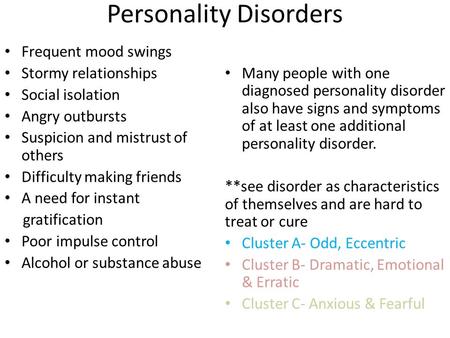 Personality Disorders