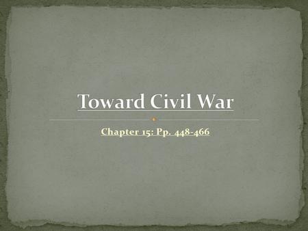 Chapter 15: Pp. 448-466. Allowed Maine to join the Union as a free state and Missouri to join as a slave state Banned slavery north of 36 30’ N latitude.