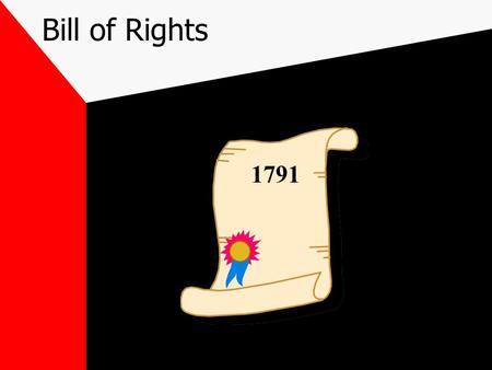 Bill of Rights 1791. First Amendment: Freedom of Religion, Speech, Press, Assembly, & Petition Freedom of –religion, –speech, –press, and –assembly.