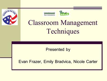 Classroom Management Techniques