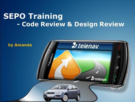 SEPO Training - Code Review & Design Review by Amanda.