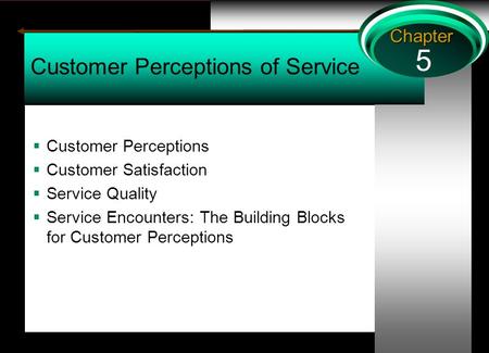 Customer Perceptions of Service