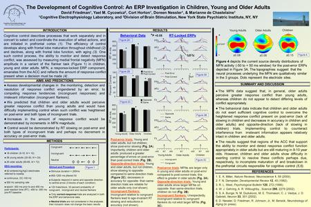 INTRODUCTION AIMS AND PREDICTIONS METHODS Participants: 18 children (9-10; M = 10). 38 young adults (20-30; M = 24) 26 older adults (65-85; M = 72) EEG.