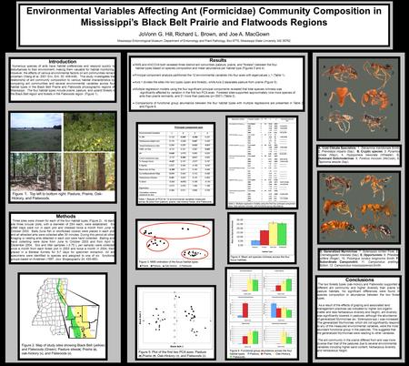 Environmental Variables Affecting Ant (Formicidae) Community Composition in Mississippi’s Black Belt Prairie and Flatwoods Regions JoVonn G. Hill, Richard.