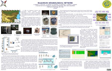 BULGARIAN SEISMOLOGICAL NETWORK D. Solakov 1, L. Dimitrova 1, S. Nikolova 1, St. Stoyanov 1, S. Simeonova 1, L. Zimakov 2, L. Khaikin 3 1 National Institute.