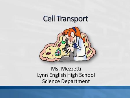 Ms. Mezzetti Lynn English High School Science Department.