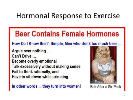 Hormonal Response to Exercise 1. The Endocrine System A communication system – Nervous system = electrical communication – Endocrine system = chemical.