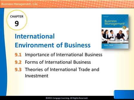 International Environment of Business