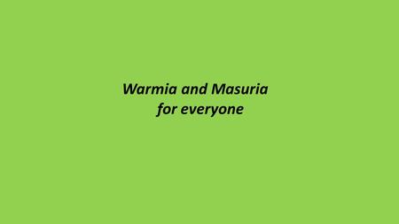 Warmia and Masuria for everyone. Birds fans must see Zywkowo Zywkowo - the most famous „stork” village in Poland. It is a village in the administrative.