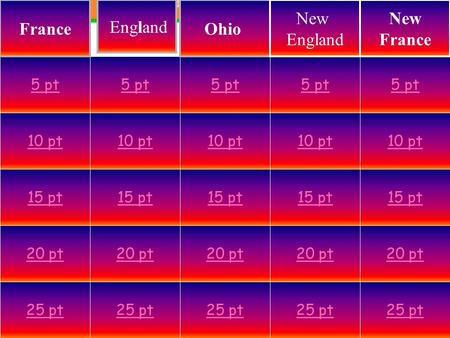 10 pt 15 pt 20 pt 25 pt 5 pt 10 pt 15 pt 20 pt 25 pt 10 pt 15 pt 20 pt 25 pt 10 pt 15 pt 20 pt 25 pt 5 pt 10 pt 15 pt 20 pt 25 pt 5 pt France England Ohio.